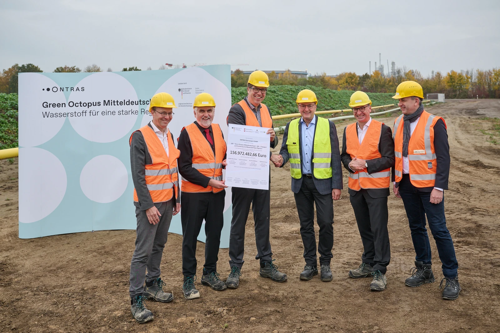ONTRAS Fördermittelübergabe IPCEI Green Octopus Mitteldeutschland
