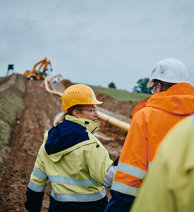 ONTRAS H2-Startnetz Wasserstoff Bau und Qualitätssicherung