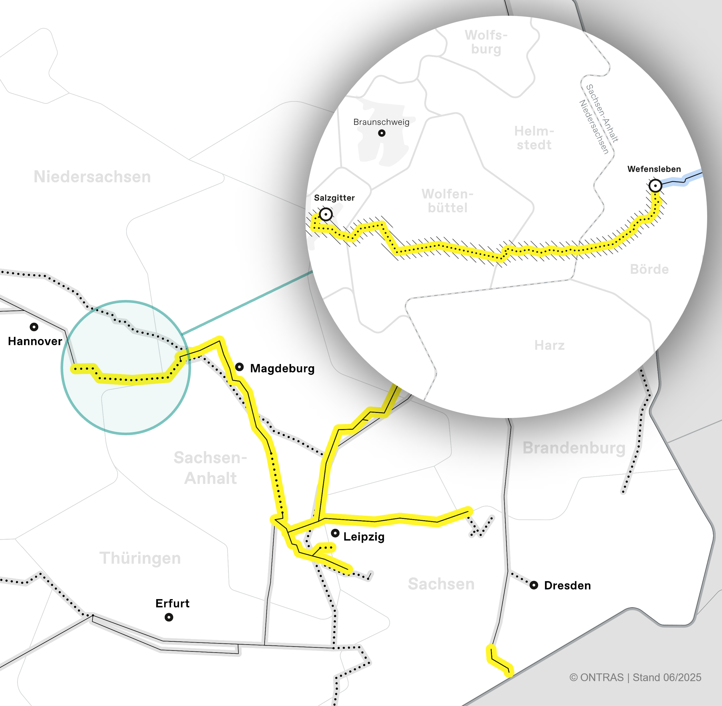 ONTRAS H2-Startnetz H2-Neubau Wefensleben-Salzgitter