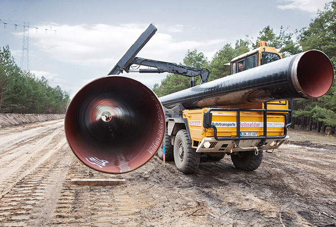 ONTRAS H2-Startnetz - Bauablauf einer Wasserstoffleitung - Vorbereitung der Trasse