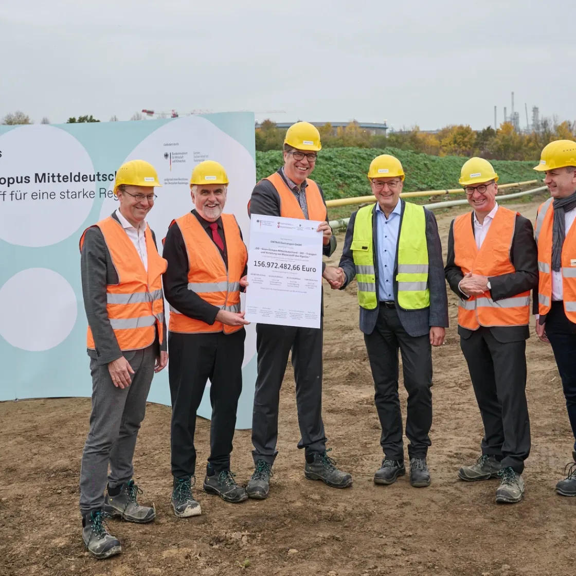 ONTRAS Fördermittelübergabe IPCEI Green Octopus Mitteldeutschland