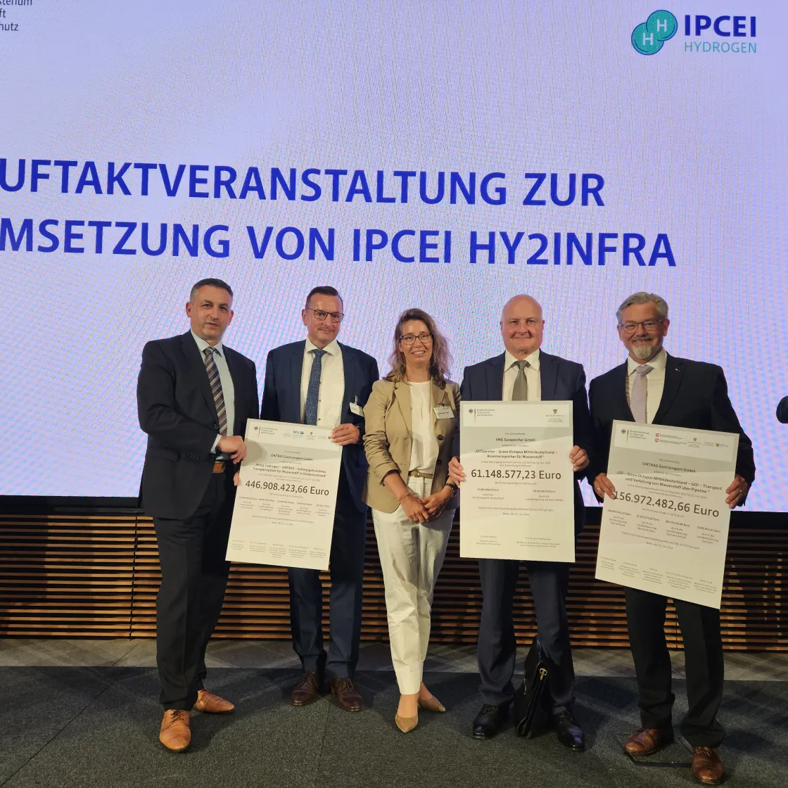 H2-Projekte Green Octopus Mitteldeutschland und doing hydrogen erhalten IPCEI-Förderbescheid