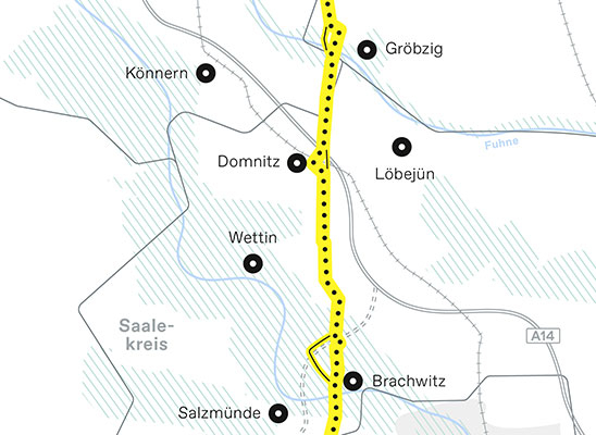 ONTRAS H2-Startnetz Infomarkt H2-Leitungsneubau Angersdorf-Preußlitz