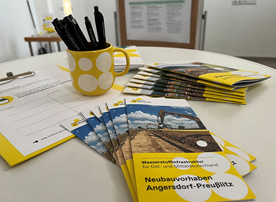 ONTRAS veranstaltet Infomärkte für H2-Leitungsprojekt Angersdorf-Preußlitz