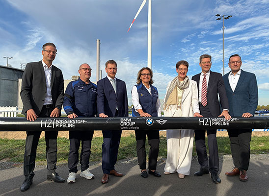 ONTRAS und MITNETZ GAS bringen BMW Group Werk Leipzig ans Wasserstoff-Kernnetz